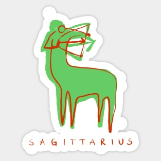 Sagittarius The Big Traveller Sticker